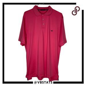 Southern Marsh Men's Pullover Short Sleeve Polo Shirt Pink Size 2XL